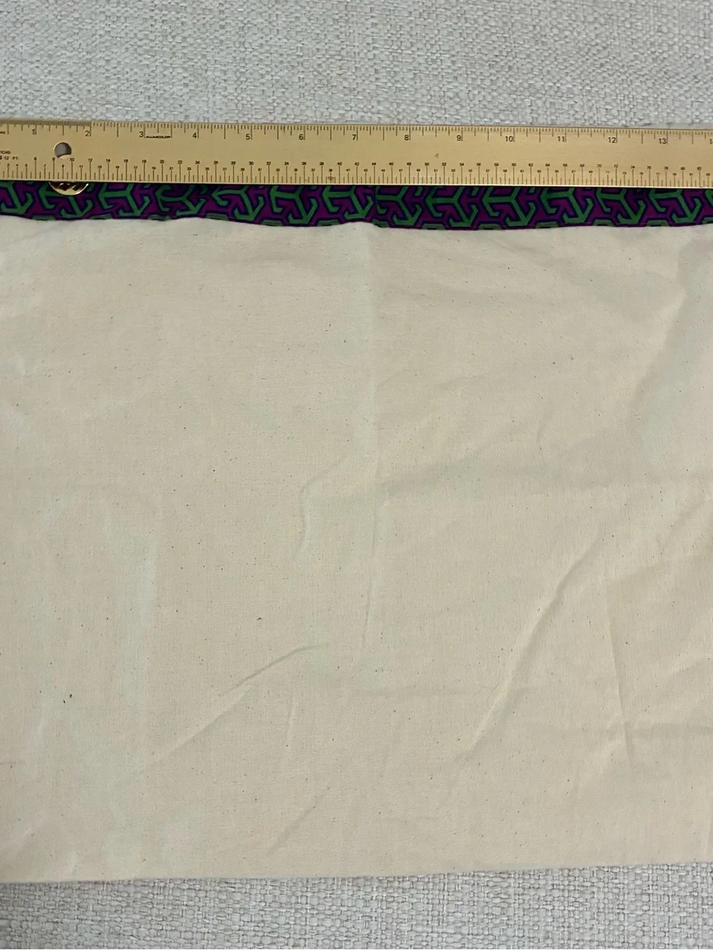Tory Burch EUC Geometric Dust Bag Drawstring